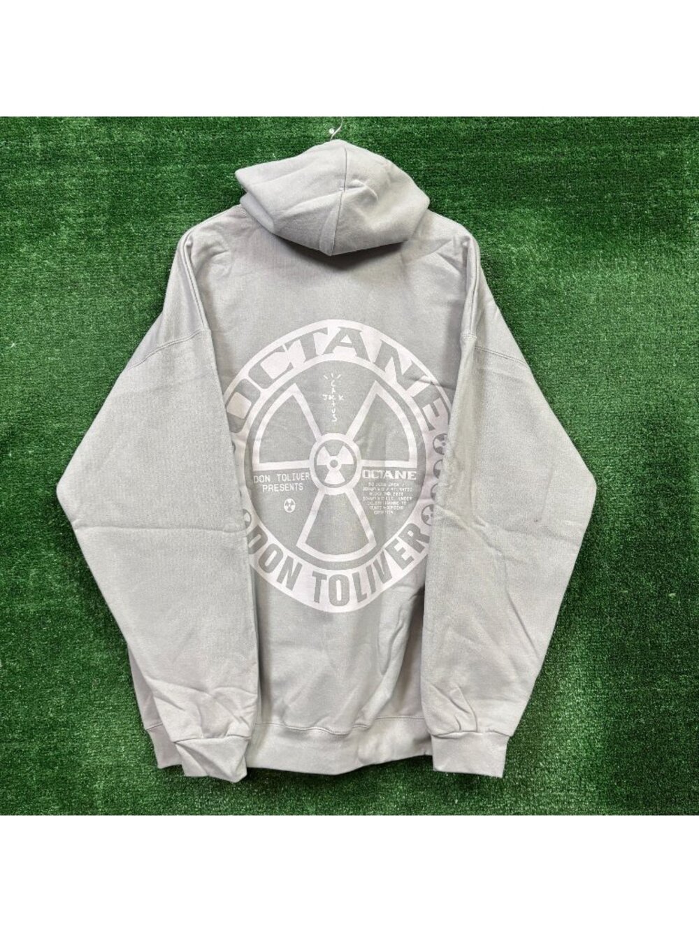 Graphic Back-Print Gray Hoodie